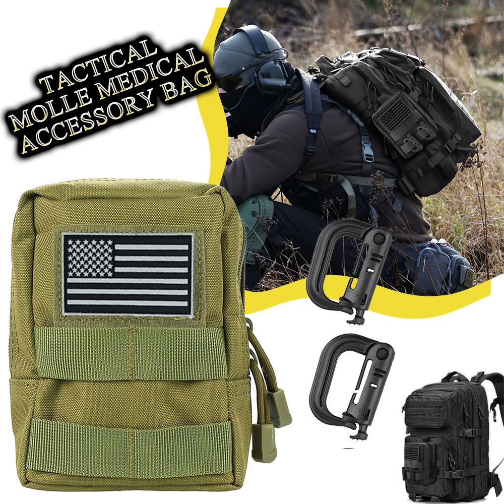 Edc Carry Accessories - Tactical Molle Medical Accessory Bag AirsoftCompact