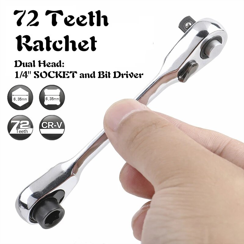 Micro Screwdriver Kit - Mini Treble 1/4 Ratchet Wrench Double