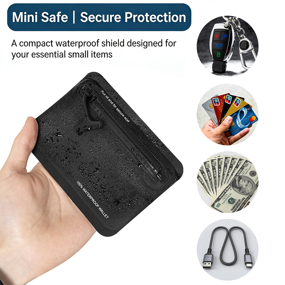 100% Waterproof Zipper Coin Pu – Leather Edc. Carry Pouch Bewertung und Preis