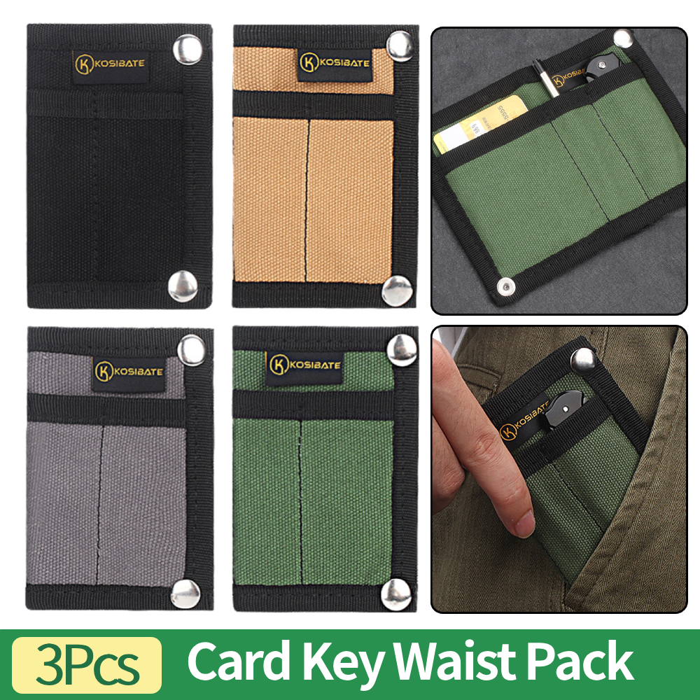 3Pcs Card Key Waist Pack Canva – Multitool Credit Card Bewertung und Preis