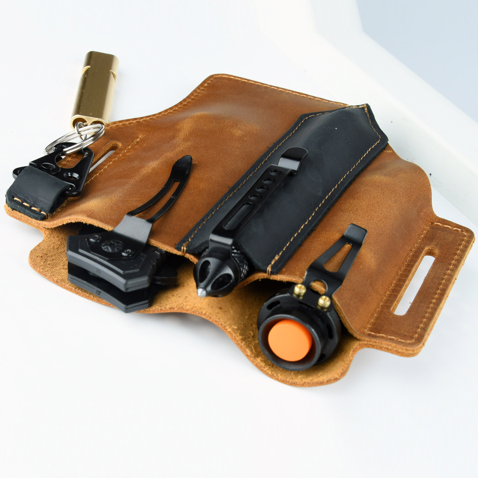 Men Travel Tactical Waist Bag  – Leather Edc. Carry Pouch Bewertung und Preis