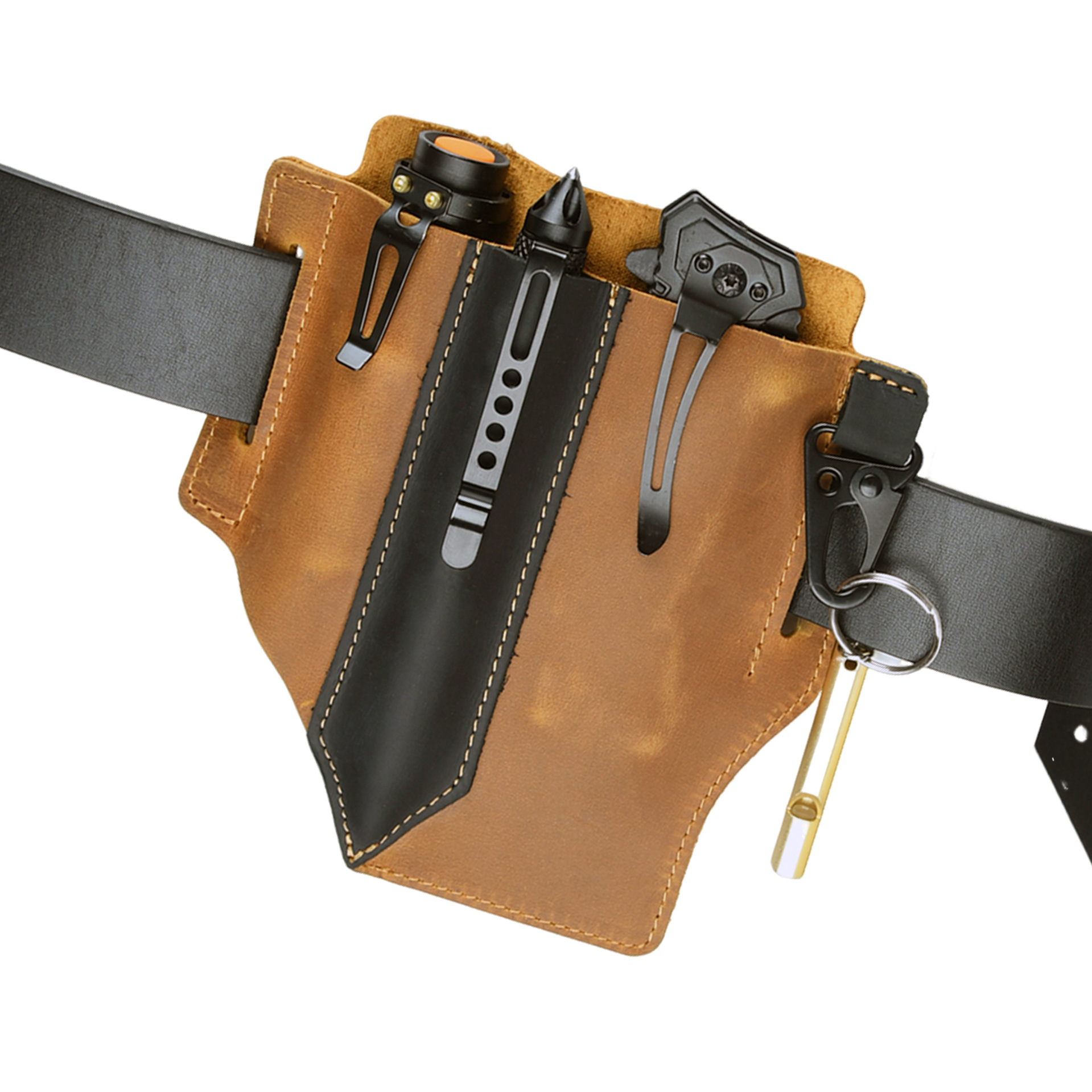 Men Travel Tactical Waist Bag  – Leather Edc. Carry Pouch Bewertung und Preis