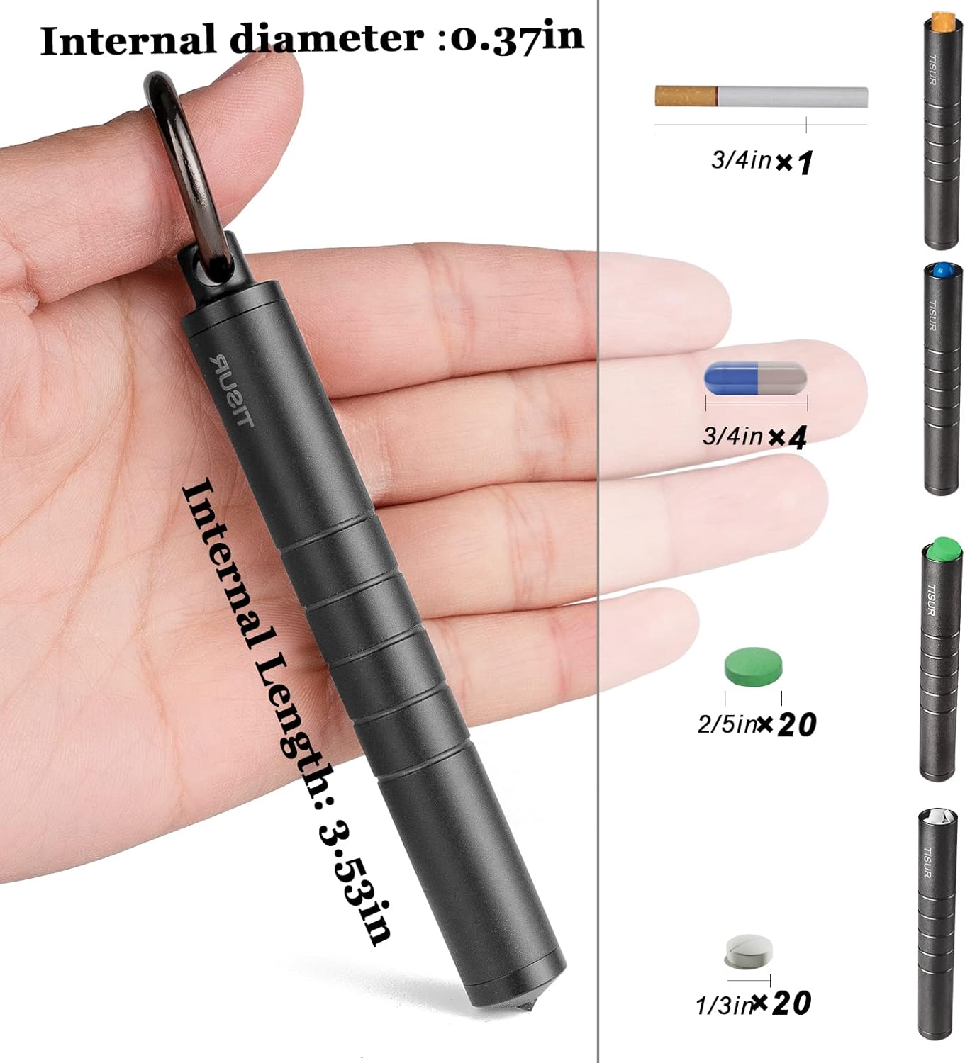 Metal Pill Organizer, Titanium – Edc Pill Carry Bewertung und Preis