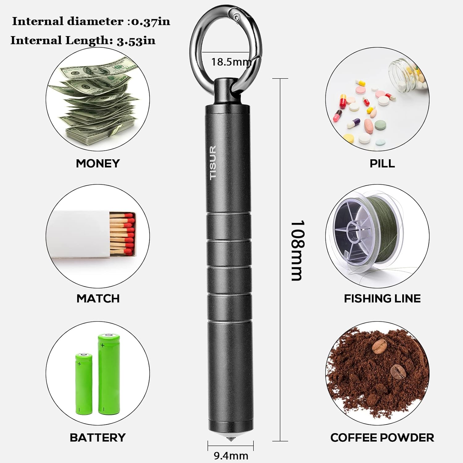 Metal Pill Organizer, Titanium – Edc Pill Carry Bewertung und Preis