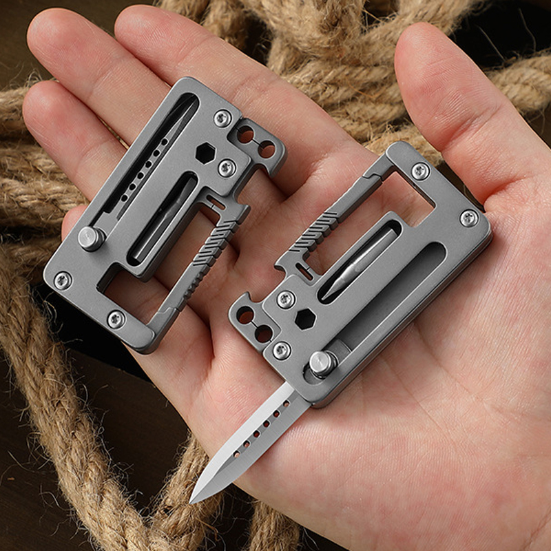 5 IN 1 Titanium Alloy Keychain – Multitool Credit Card Bewertung und Preis