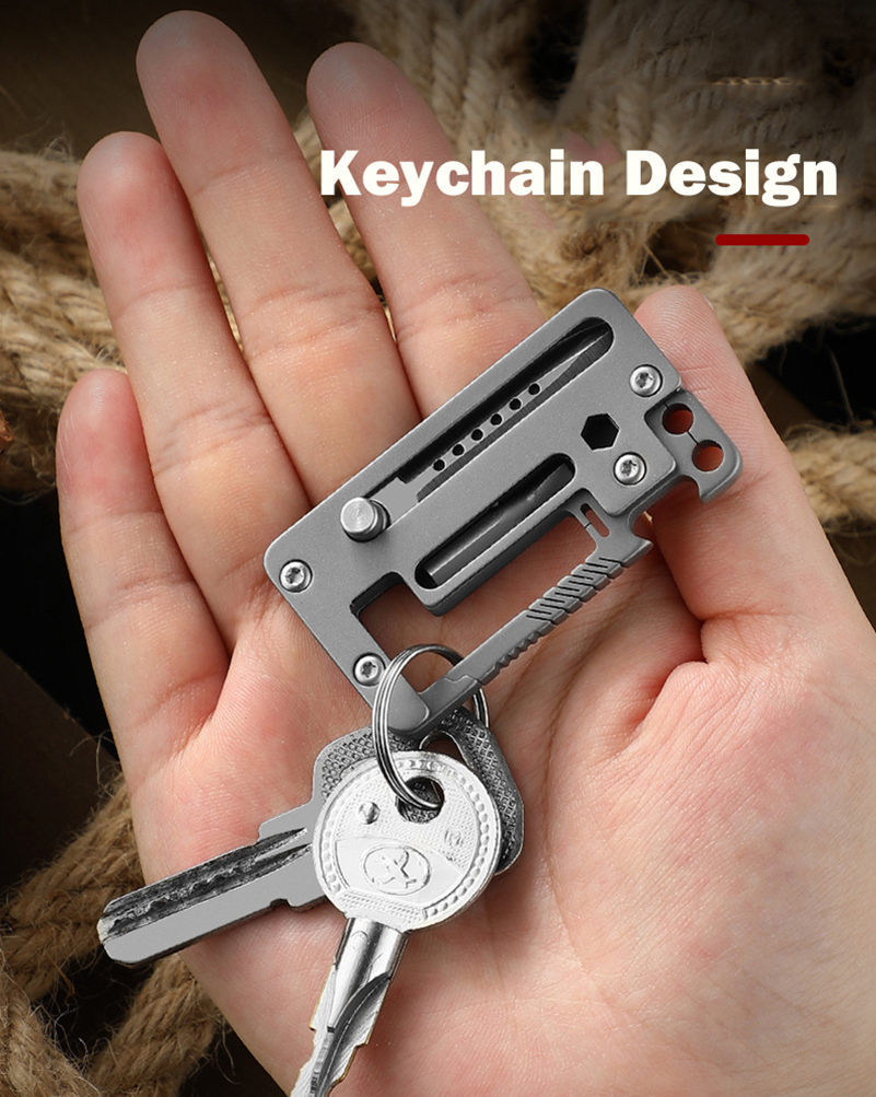 5 IN 1 Titanium Alloy Keychain – Multitool Credit Card Bewertung und Preis