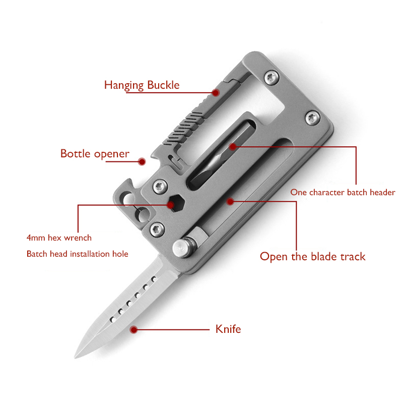 5 IN 1 Titanium Alloy Keychain – Multitool Credit Card Bewertung und Preis