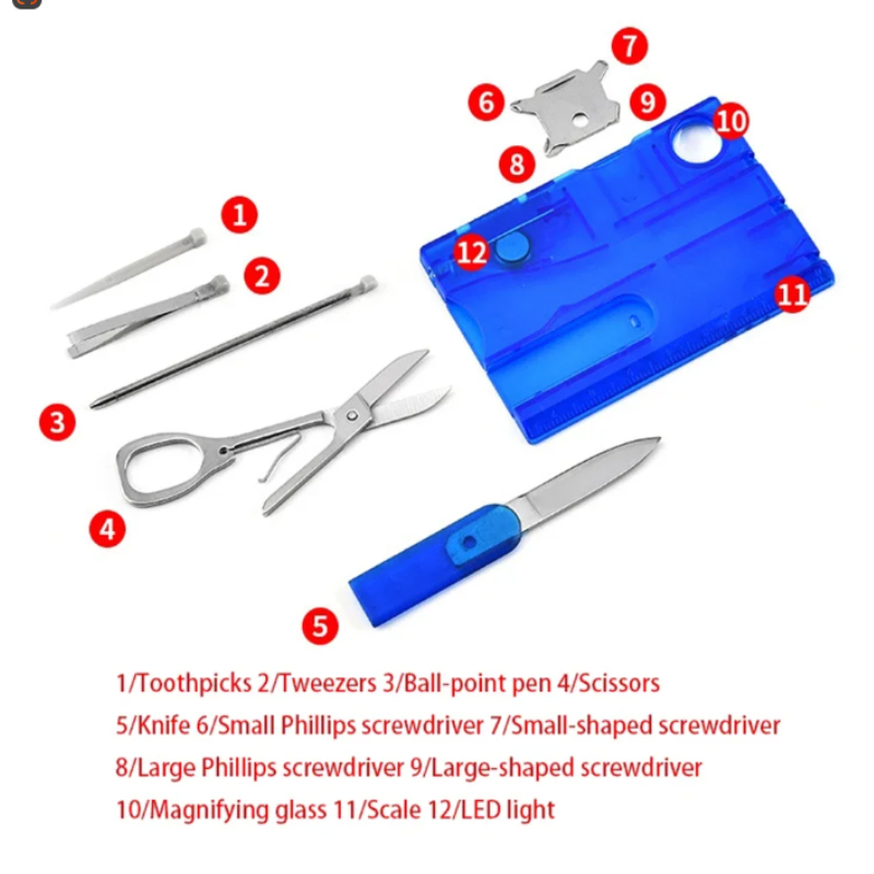 12 In 1 Pocket Credit Card Por – Multitool Credit Card Bewertung und Preis