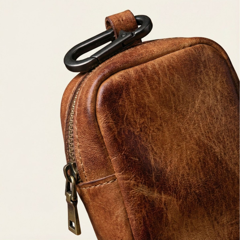 Rugged Vintage Leather Mini Cl – Leather Edc. Carry Pouch Bewertung und Preis
