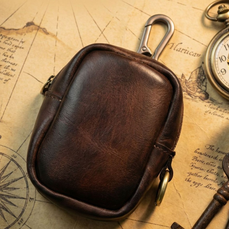 Rugged Vintage Leather Mini Cl – Leather Edc. Carry Pouch Bewertung und Preis
