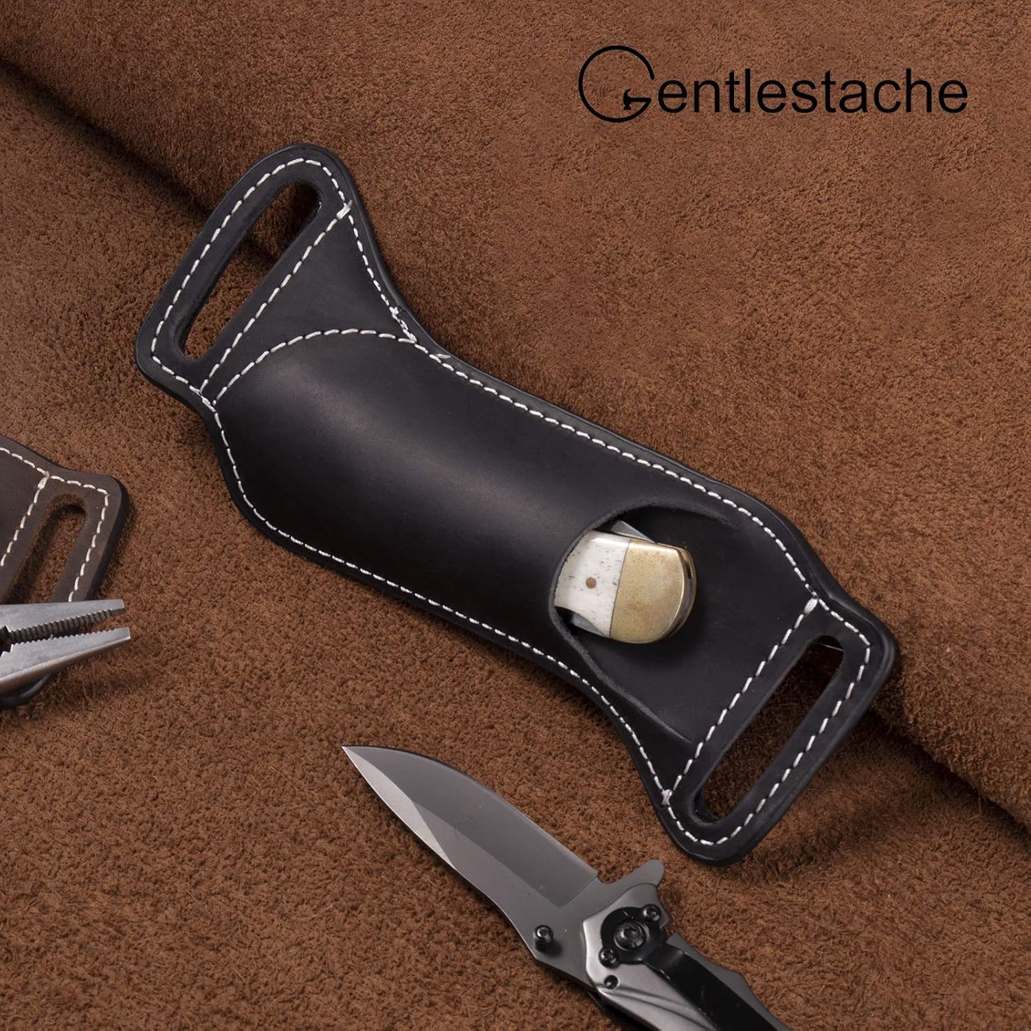 5 Inch Folding Knife Holster E – Leather Edc. Carry Pouch Bewertung und Preis