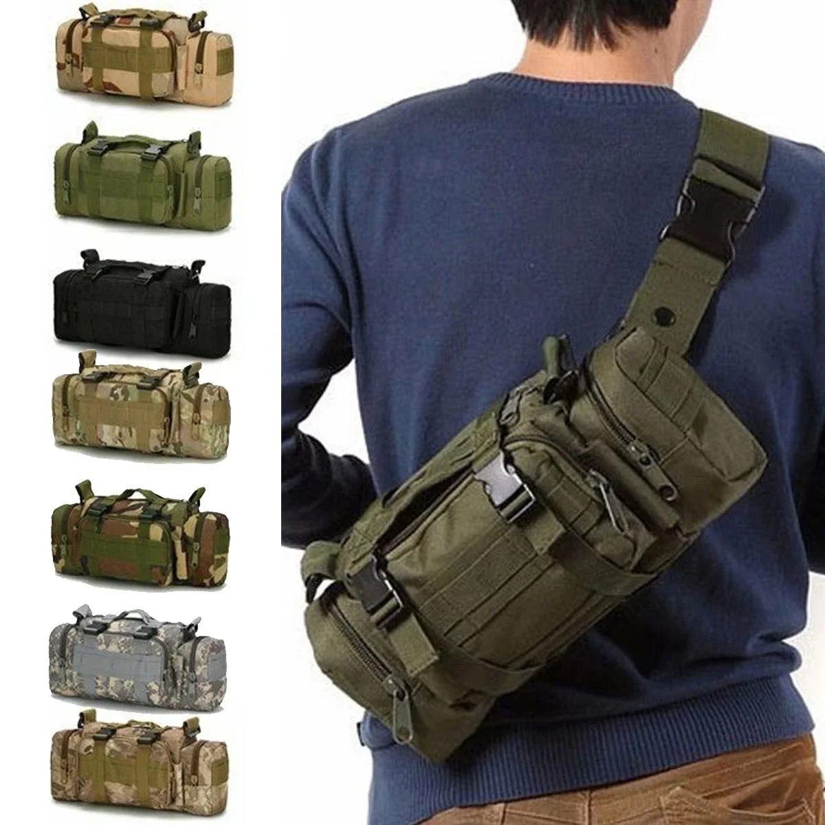 Duffel Waist Bag Molle Waterpr – Edc Carry Fanny Pack Bewertung und Preis