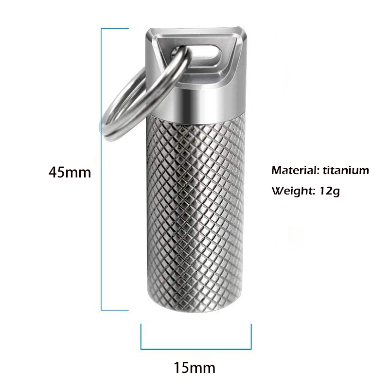 Titanium Alloy Mini Waterproof – Edc Pill Carry Bewertung und Preis