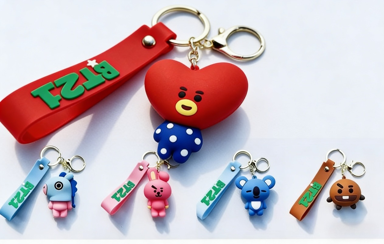 New BT21 Koya RJ Shooky Cooky  – Carabiner Keychain Bewertung und Preis