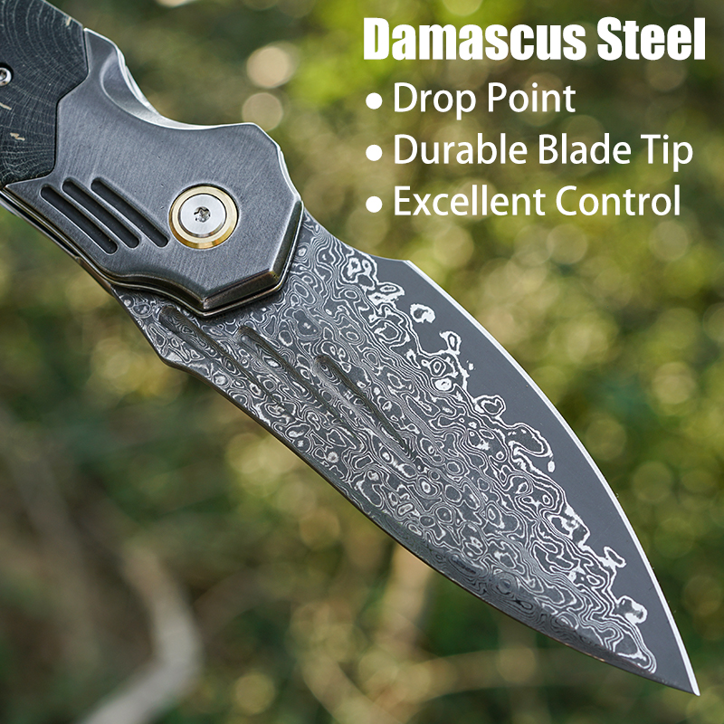 VNLA Handmade Damascus Steel P – Edc Carry Pocket Knife Bewertung und Preis