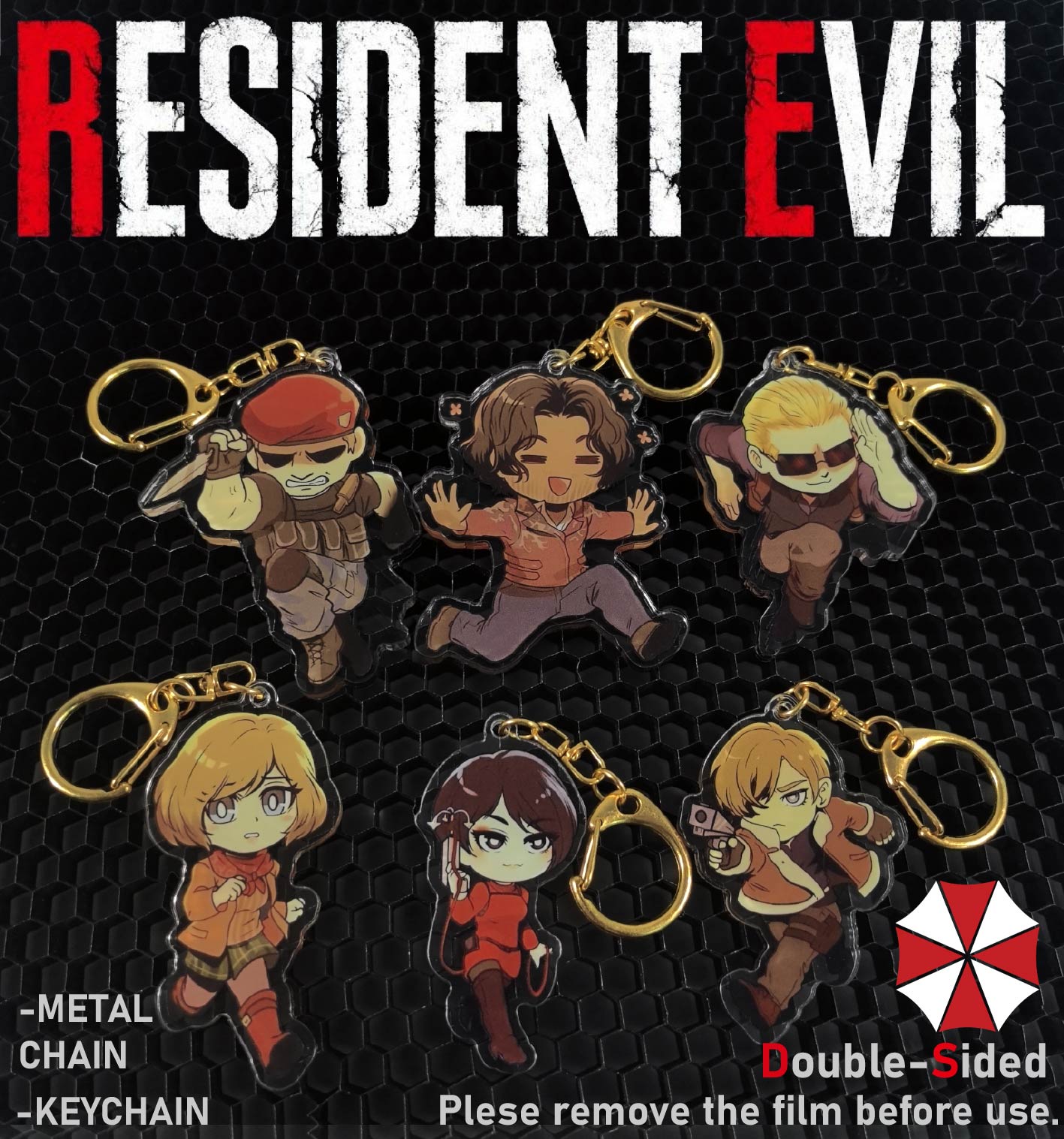 Resident Evil Keychain，Leon，Ad – Carabiner Keychain Bewertung und Preis