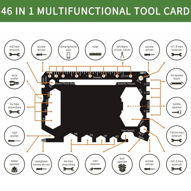 Multi Tool 46 in 1 Credit Card – Multitool Credit Card Bewertung und Preis