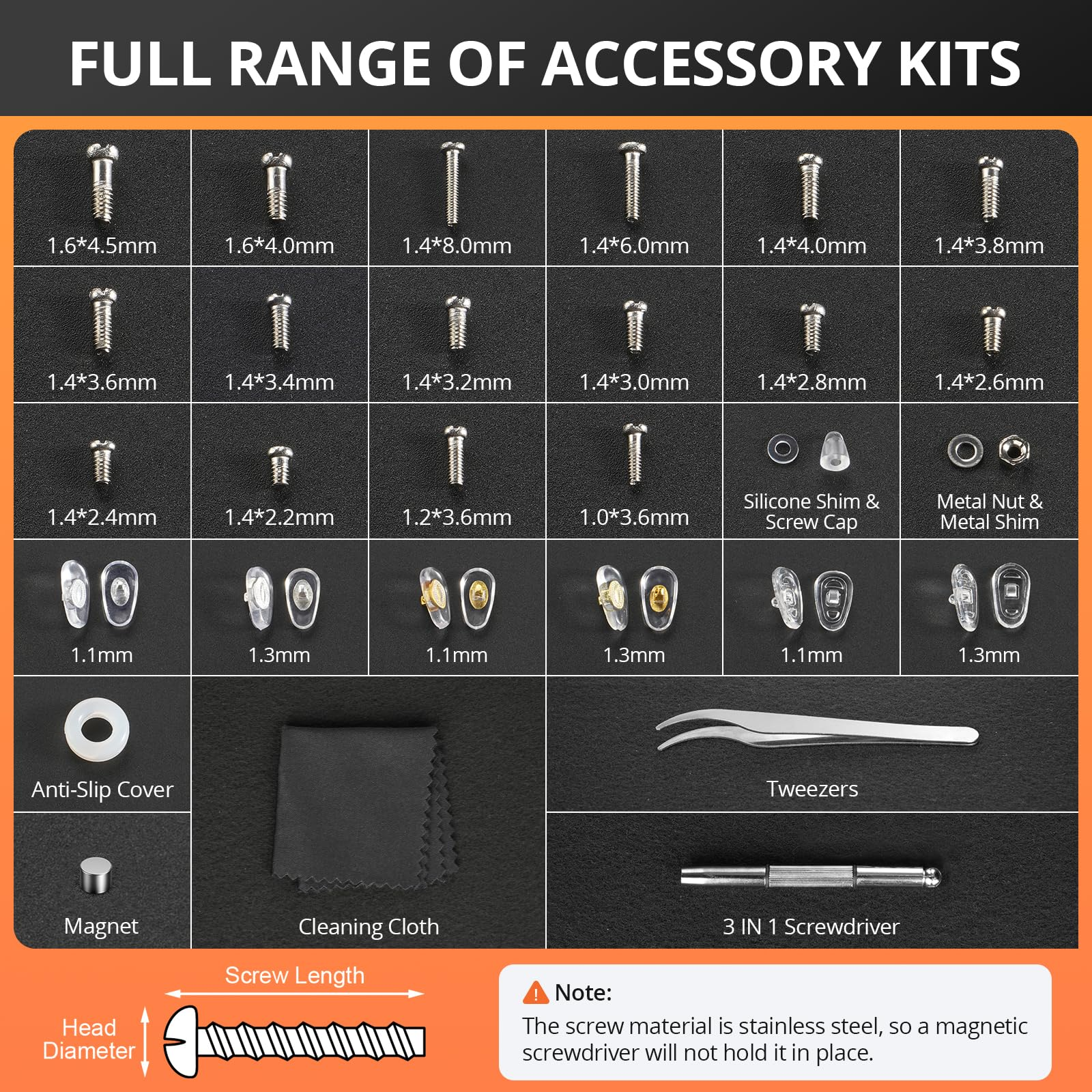 Eyeglass Repair Tool Kit with  – Micro Screwdriver Kit Bewertung und Preis