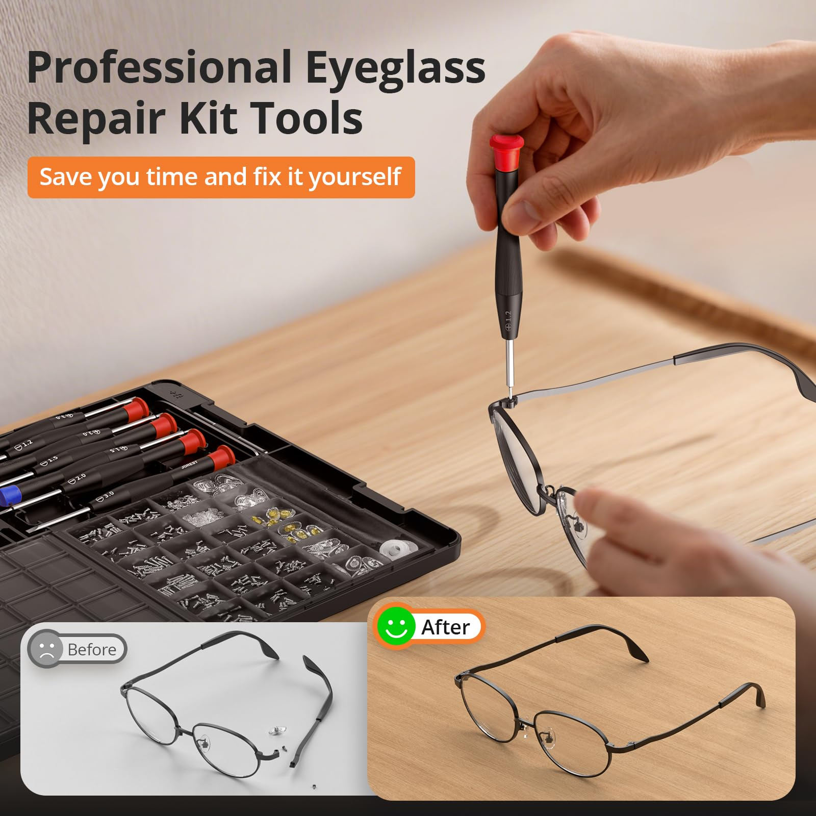 Eyeglass Repair Tool Kit with  – Micro Screwdriver Kit Bewertung und Preis