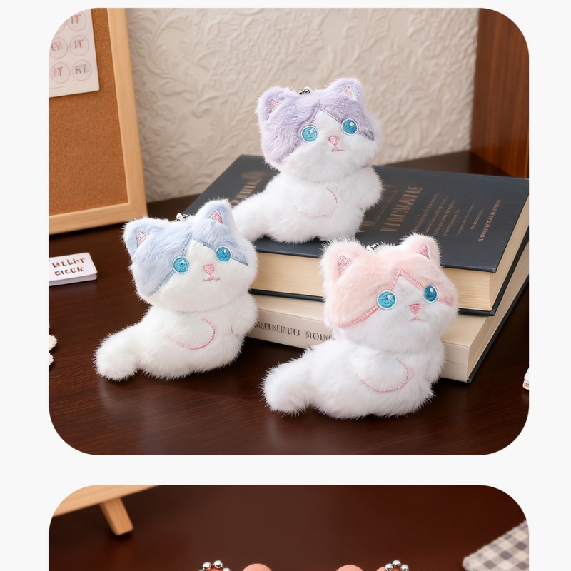  Cute Calico Cat Plush Keychai – Carabiner Keychain Bewertung und Preis