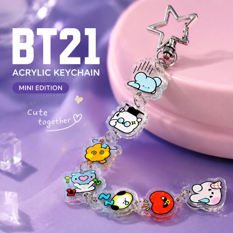 BT21 Cooky RJ Mang Chimmy Tata – Carabiner Keychain Bewertung und Preis