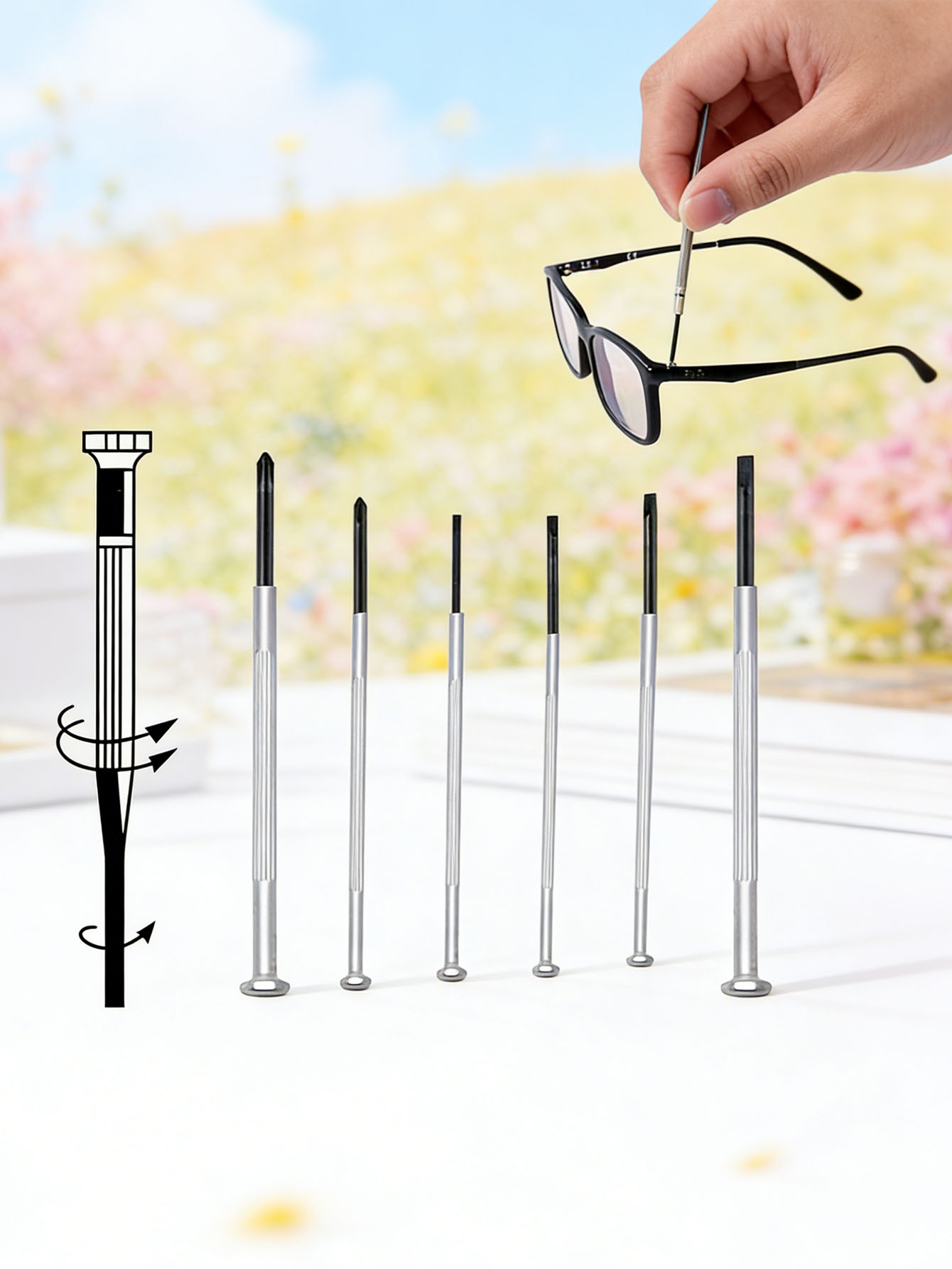 6pcs screwdriver set, eyewear  – Micro Screwdriver Kit Bewertung und Preis