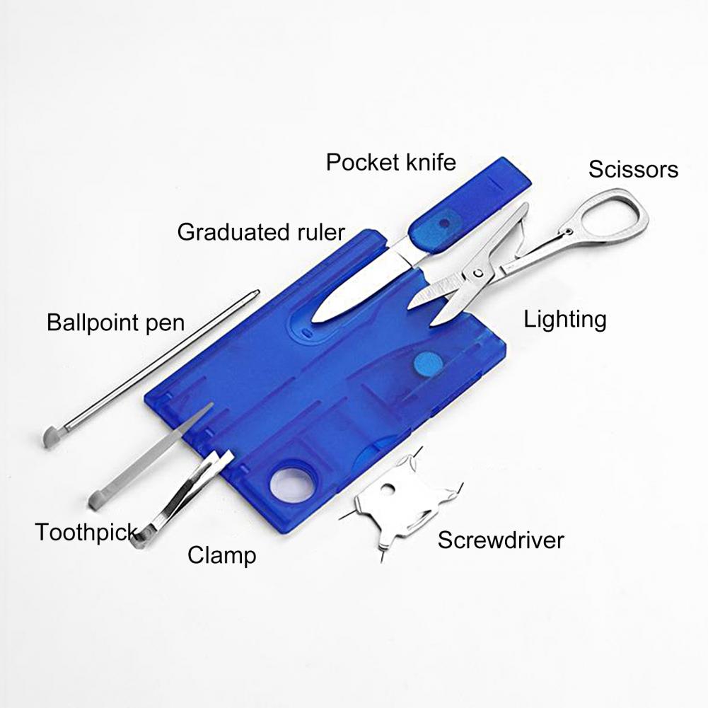 8Pcs Pocket Tool Set Portable  – Multitool Credit Card Bewertung und Preis